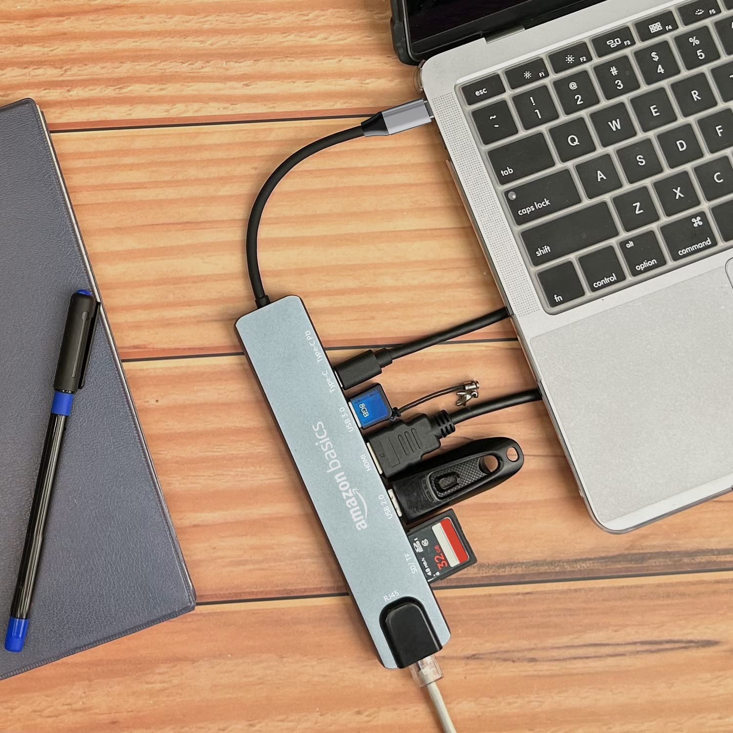 Amazon Basics USB Type-C Hub 8-in-1